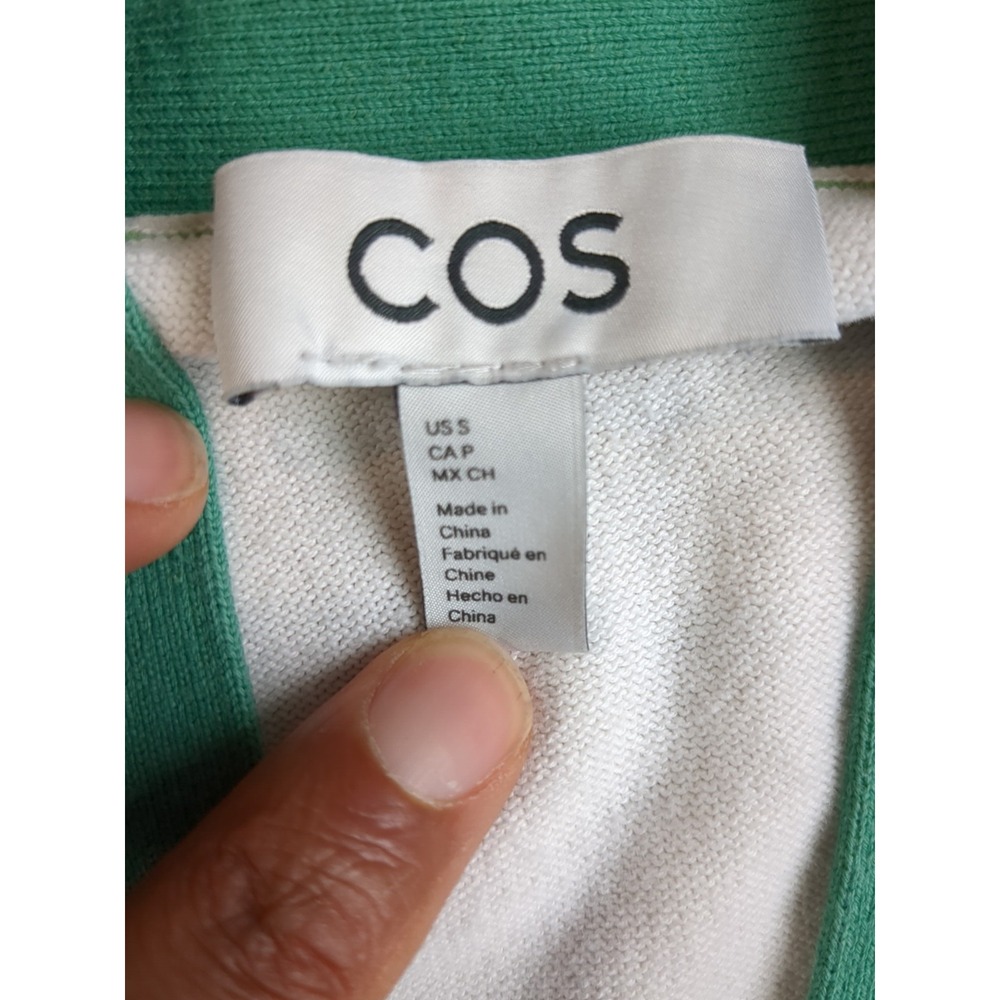 COS Womens S‎ 3/4 Sleeve Button Boxy Oversized Boyfriend Cardigan Sweater - Picture 3 of 11